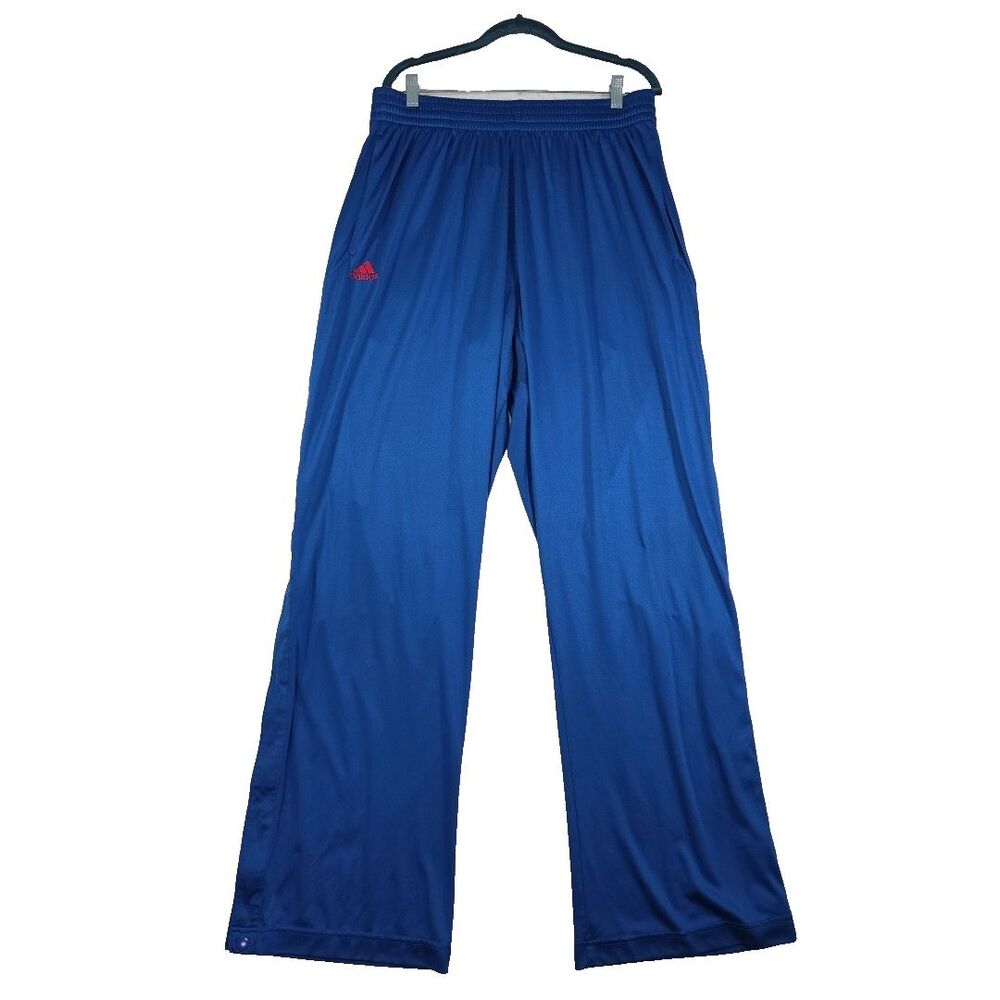 Vintage Adidas Break Away Pants Side Snap Men’s Size XL +2  90s Basketball Blue